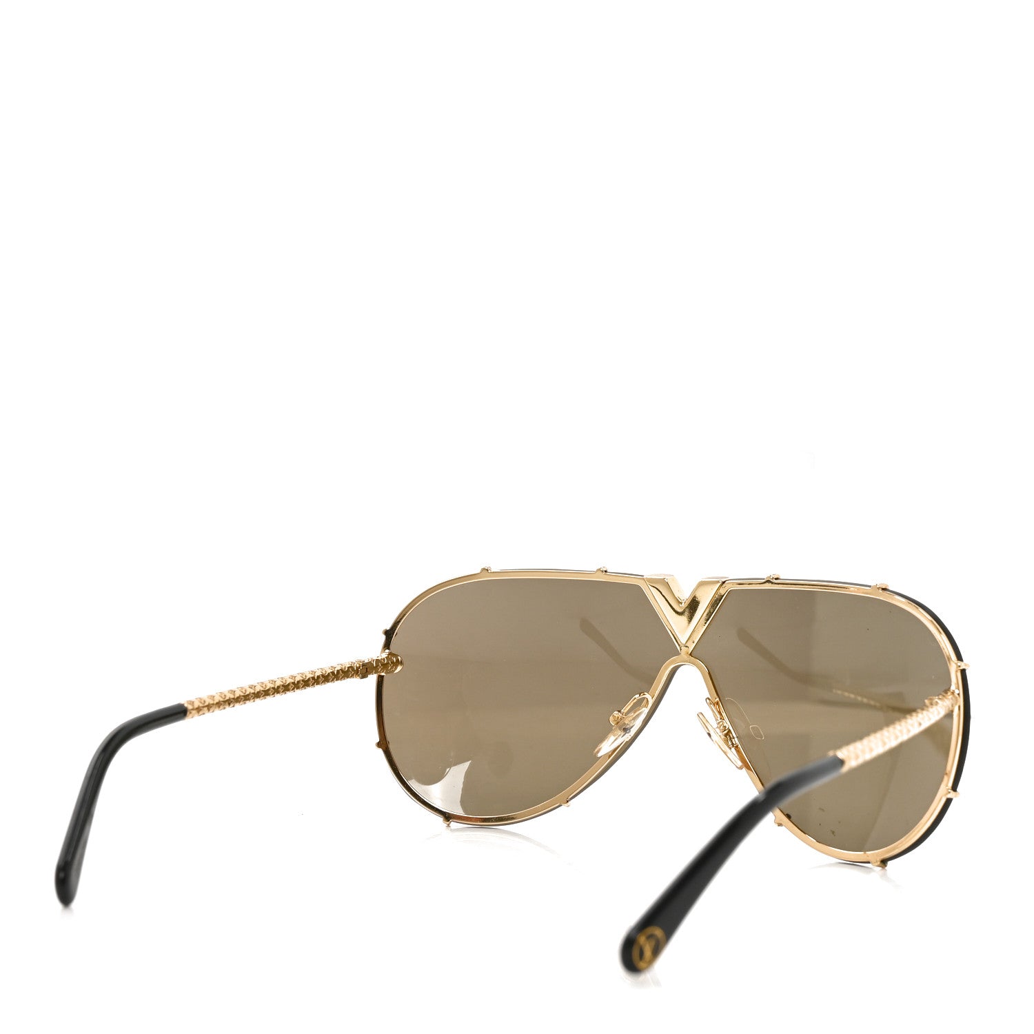 Louis Vuitton Metal LV Drive Sunglasses Z0897W Black Gold 4 of 7