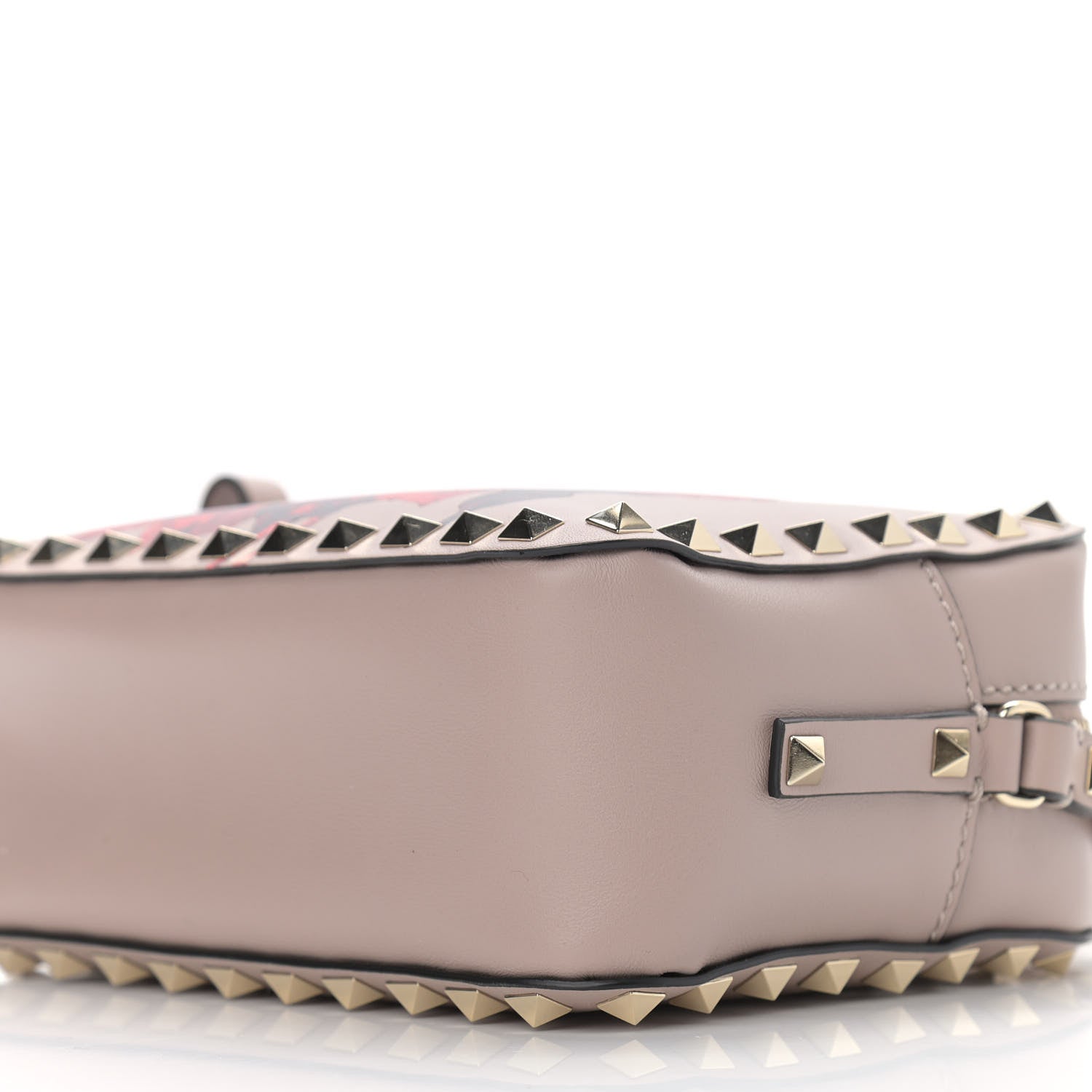 Valentino Garavani X UNDERCOVER Calfskin Rockstud Rose Print Camera Crossbody Bag Poudre 8 of 8