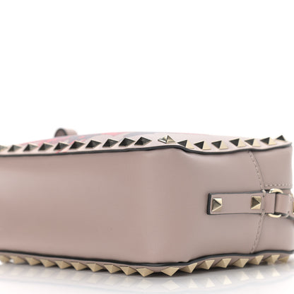 Valentino Garavani X UNDERCOVER Calfskin Rockstud Rose Print Camera Crossbody Bag Poudre 8 of 8