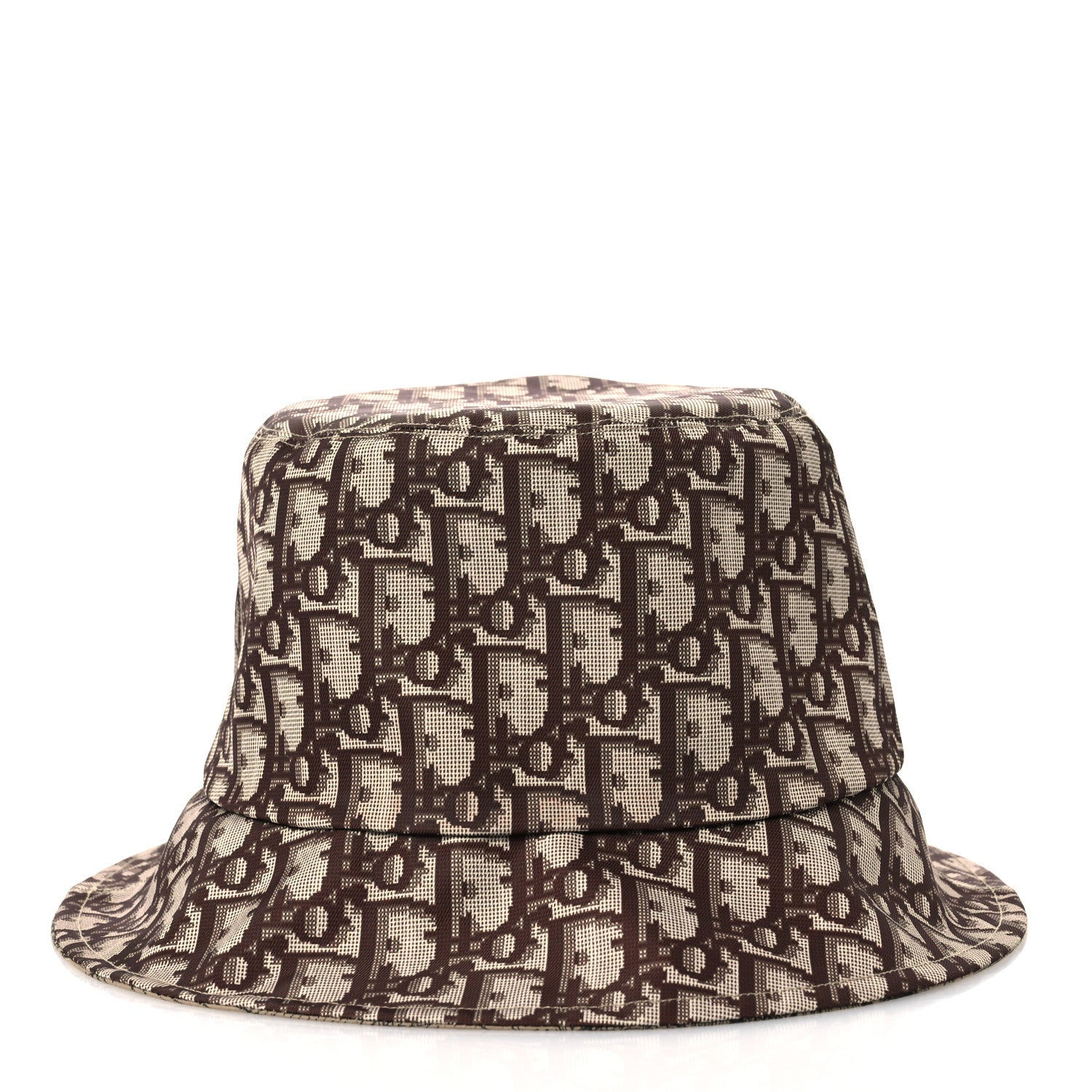 Christian Dior Oblique Toile De Jouy Reversible Teddy-D Brim Bucket Hat 59 Hazelnut Black 5 of 15