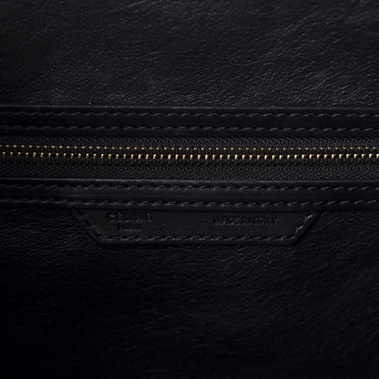 Celine Pony Hair Mini Tri-Color Luggage Royal Blue 9 of 13