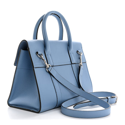 Mulberry Classic Grain Calfskin Small Bayswater Porcelain Blue 3 of 18