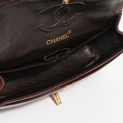 Chanel Lambskin Quilted Small Double Flap Brown 5 of 8