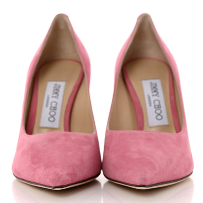 Jimmy Choo Suede Love 100 Pump 35.5 Candy Pink 2 of 10