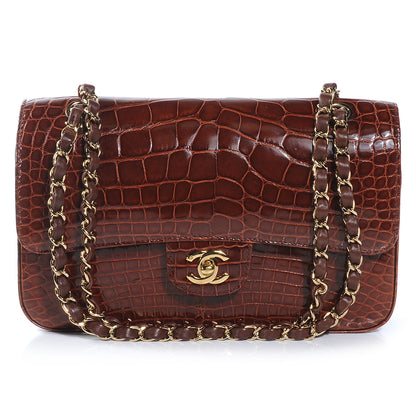 Chanel Alligator Medium Double Flap Brown 1 of 8
