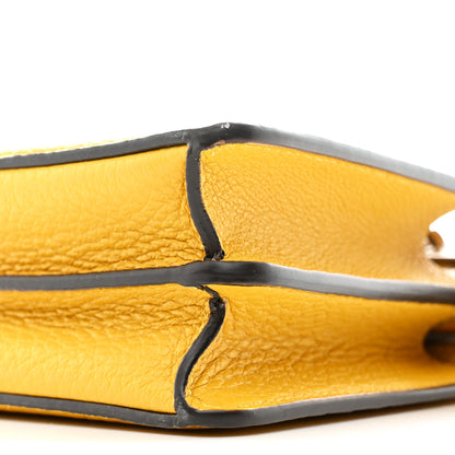 Fendi Cuoio Romano Vitello Cover Bi-Color Peekaboo I See U X Cross Satchel Sunflower Pietra Mimosa 22 of 23