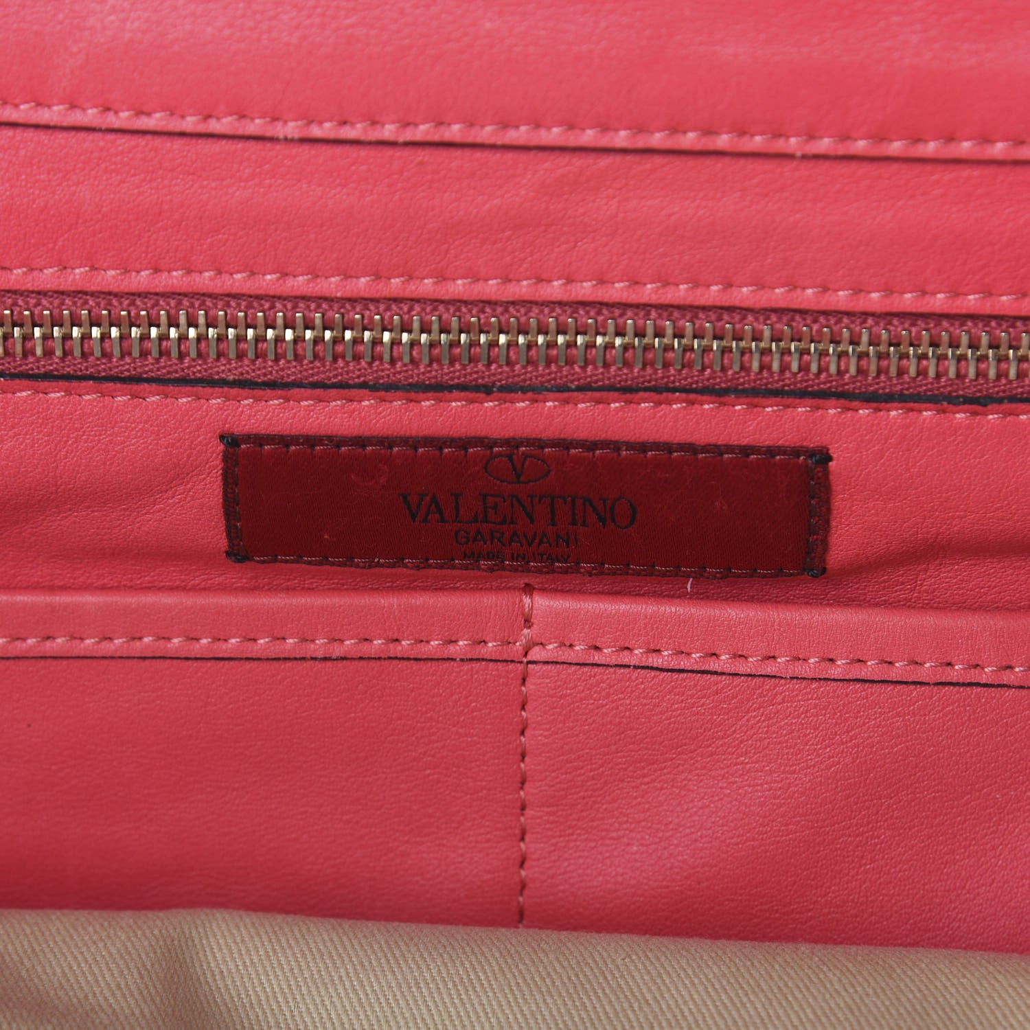 Valentino Garavani Vitello Medium Rockstud Tote Deep Rose 9 of 10