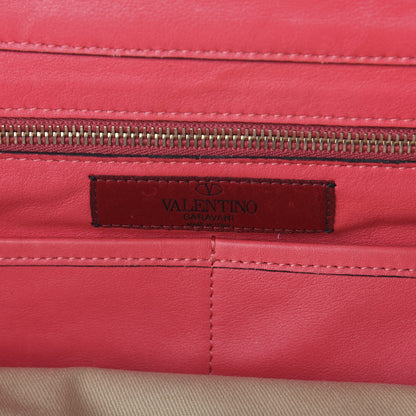 Valentino Garavani Vitello Medium Rockstud Tote Deep Rose 9 of 10
