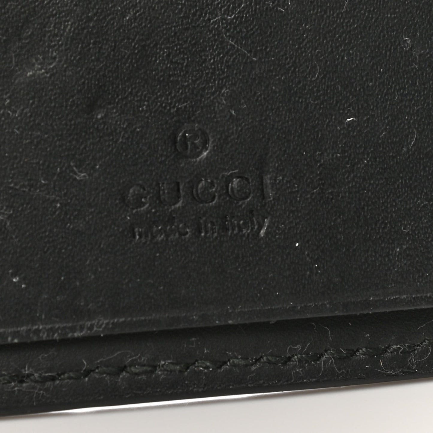 Guccissima Mistral 6 Key Holder Case Black