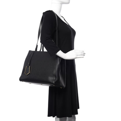 Fendi Vitello Elite Regular 2Jours Tote Black 2 of 13