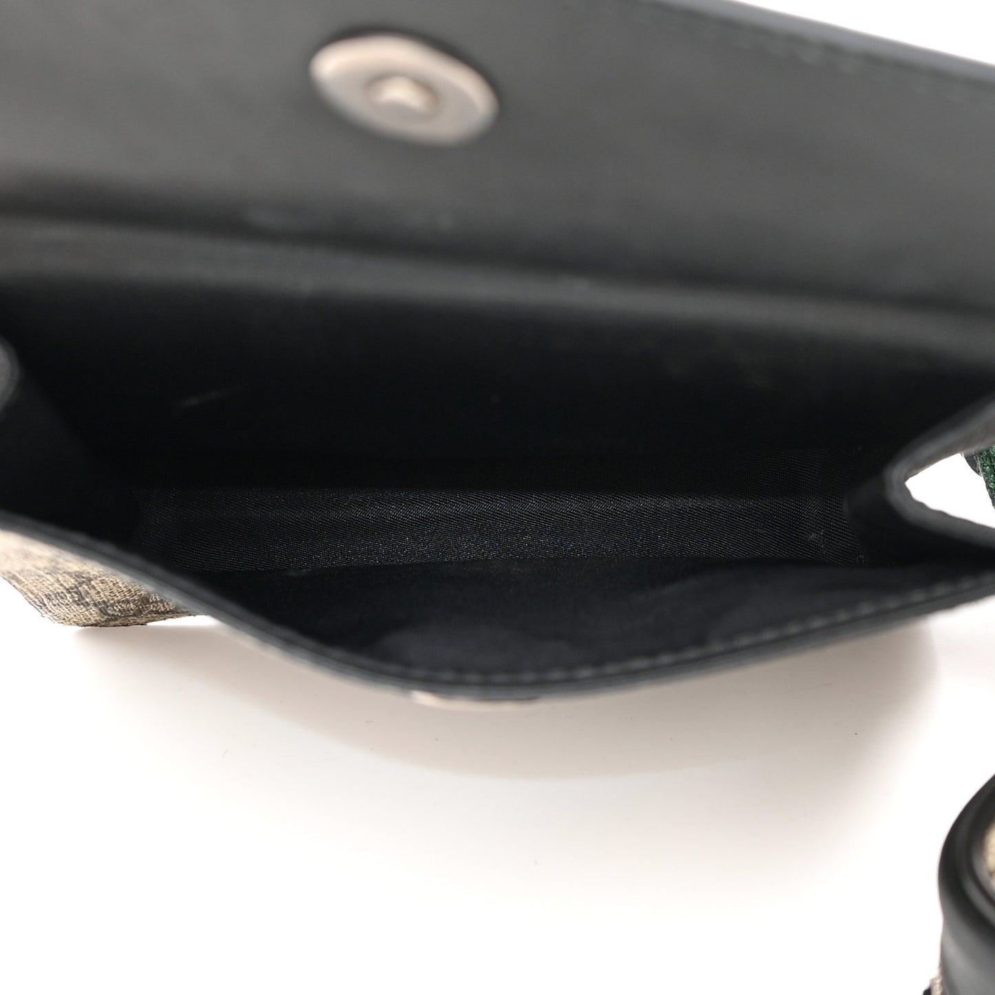 GG Supreme Monogram Web Belt Bag Black