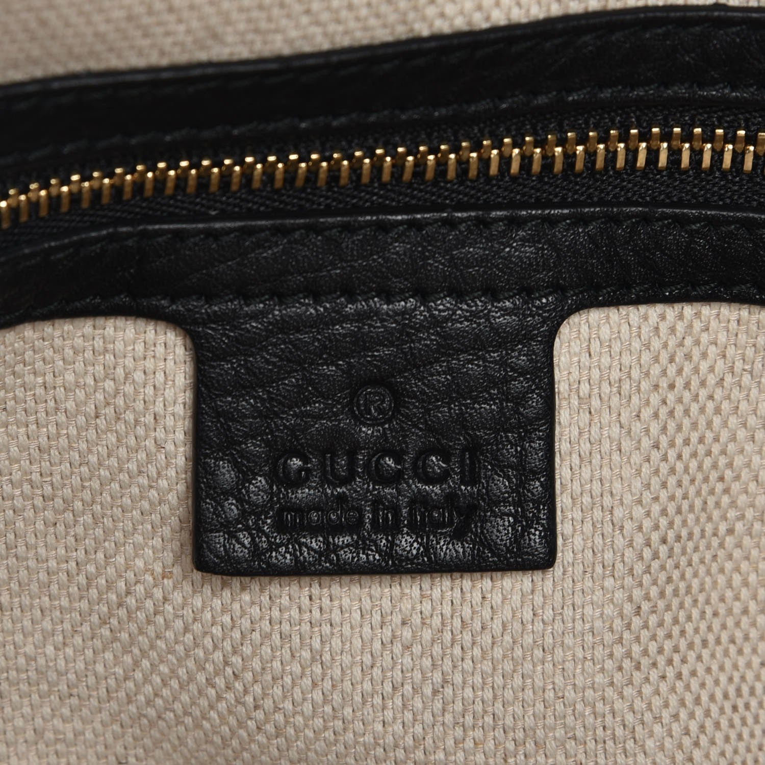 Gucci Pebbled Calfskin Medium Soho Chain Shoulder Bag Black 6 of 8