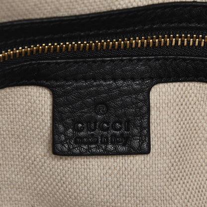 Gucci Pebbled Calfskin Medium Soho Chain Shoulder Bag Black 6 of 8