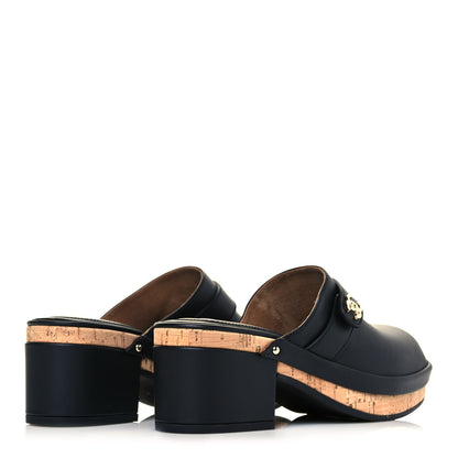 Chanel Calfskin CC Turn Lock Clogs 35 Black 7 of 18