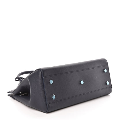 Saint Laurent Calfskin Medium Rive Gauche Cabas Navy Blue 4 of 9