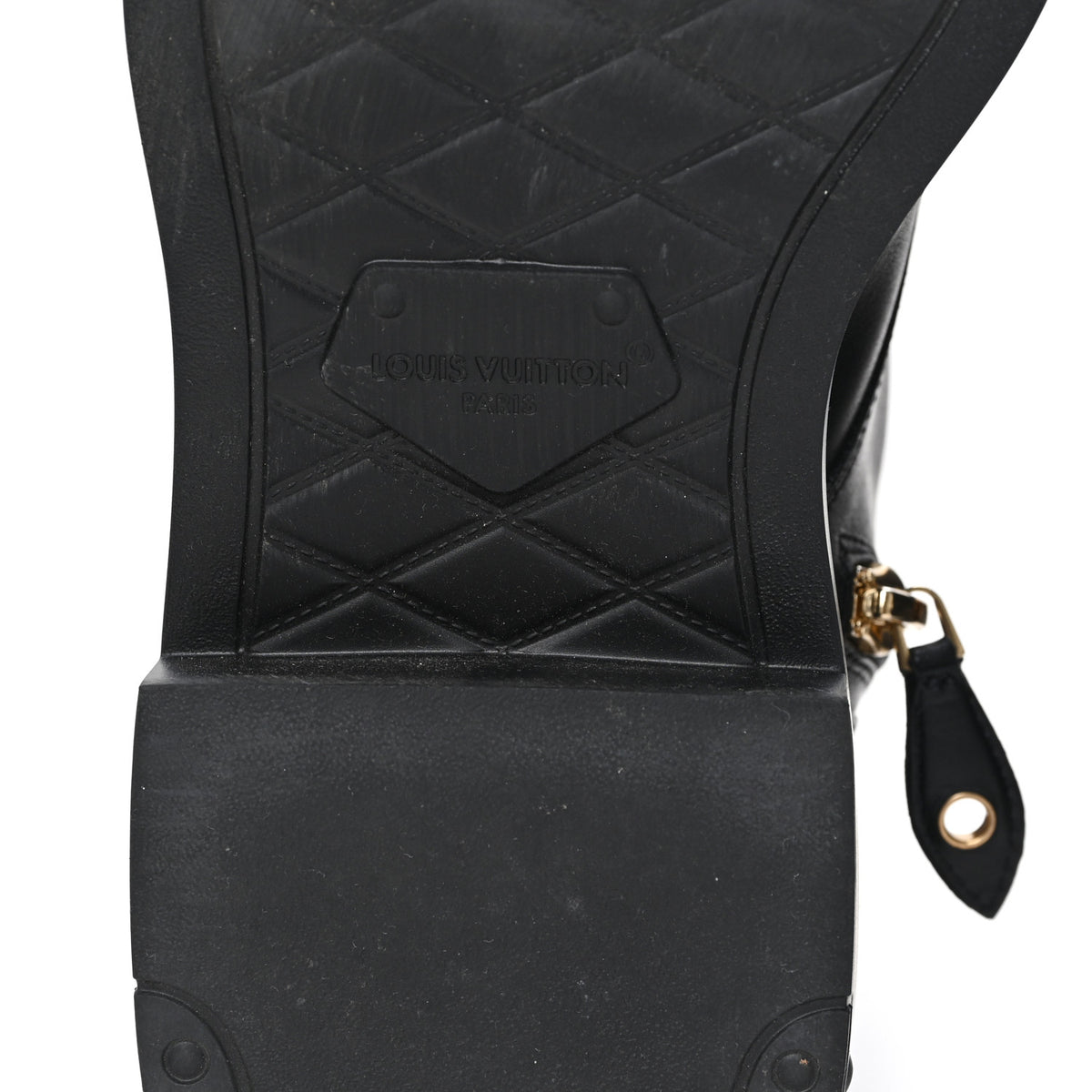 Louis Vuitton Calfskin Territory Flat Ranger Boots 38 Black 6 of 10