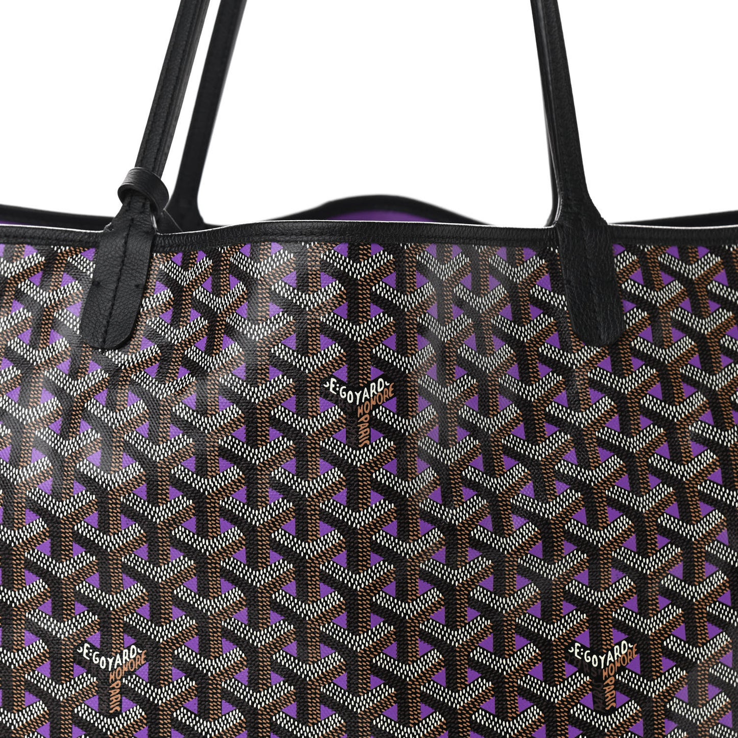 Goyardine Saint Louis Claire Voie GM Black Purple
