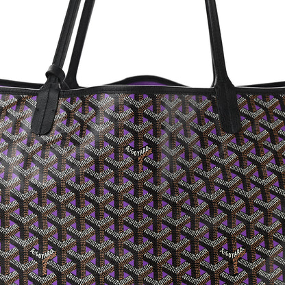 Goyard Goyardine Saint Louis Claire Voie GM Black Purple 9 of 12