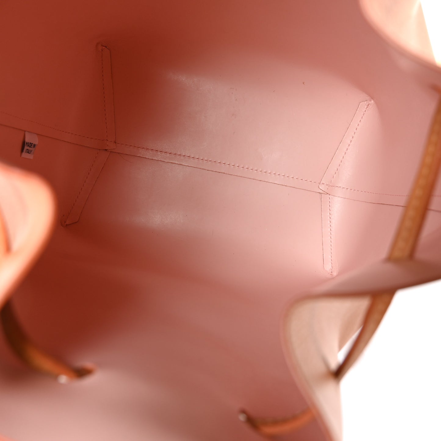 Vegetable Tanned Calfskin Bucket Bag Cammello Rosa