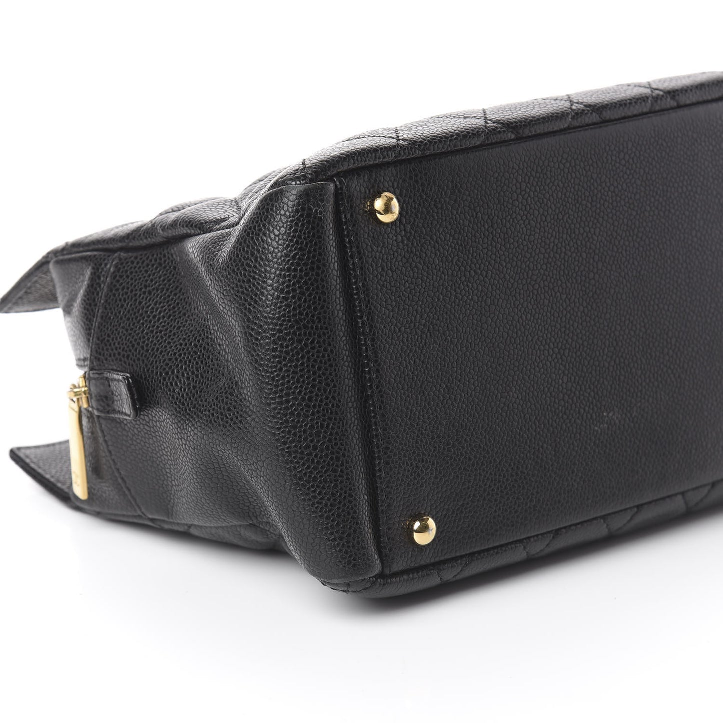 Caviar Quilted Petit Timeless Tote PTT Black