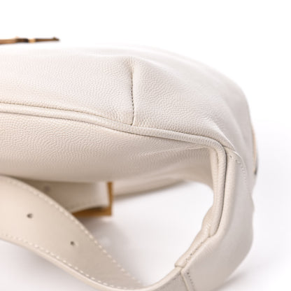 Saint Laurent Grain De Poudre Monogram Belt Bag Blanc Vintage 6 of 10