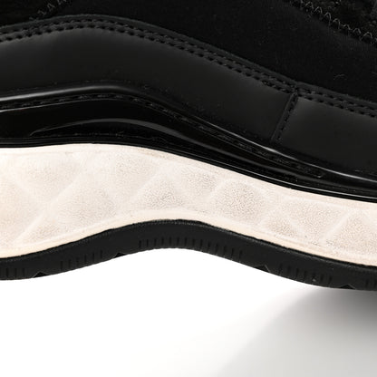 Chanel Velvet Calfskin Mixed Fibers CC Sneakers 37 Black 12 of 16