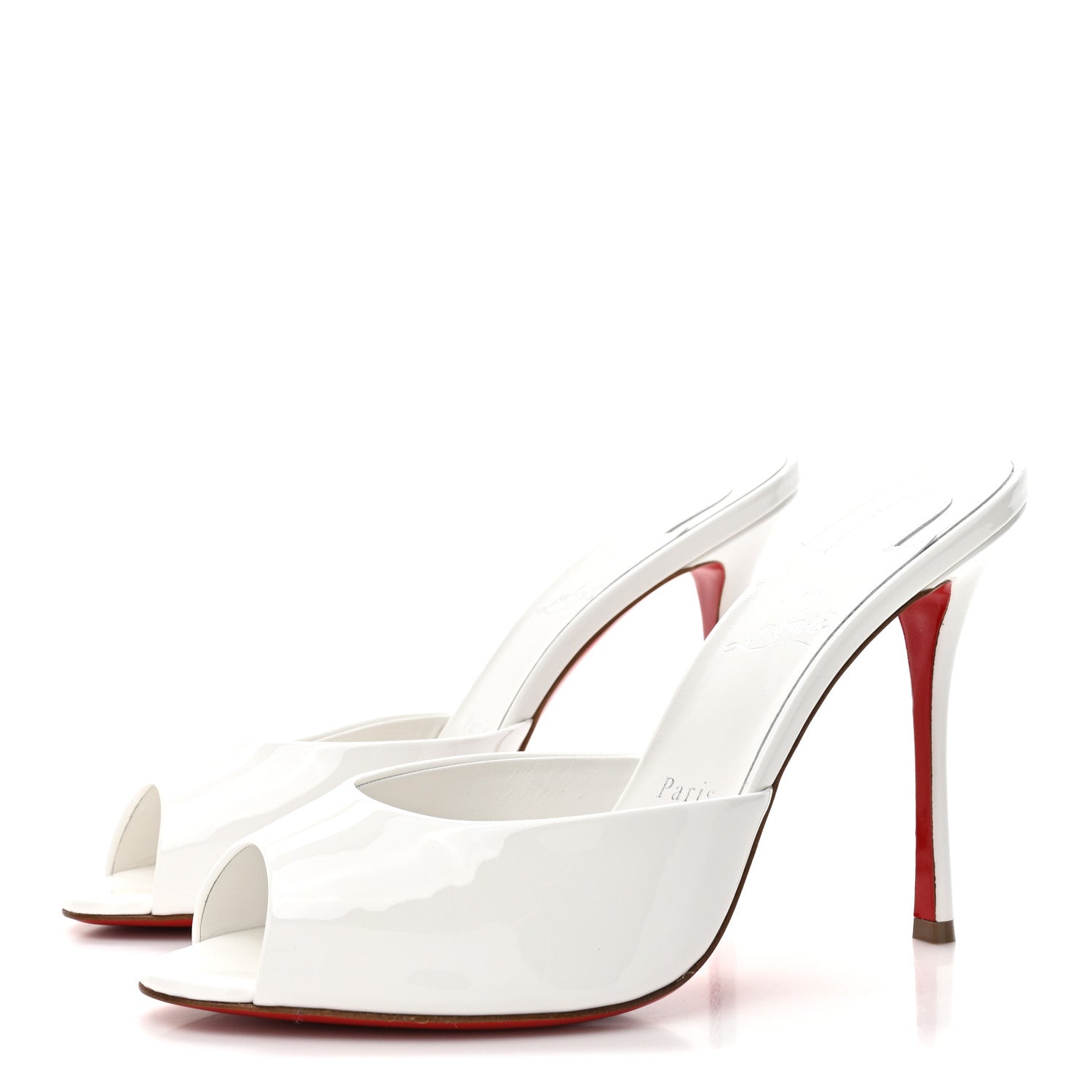 Christian Louboutin Patent Me Dolly 100 Sandals 39.5 White 4 of 8