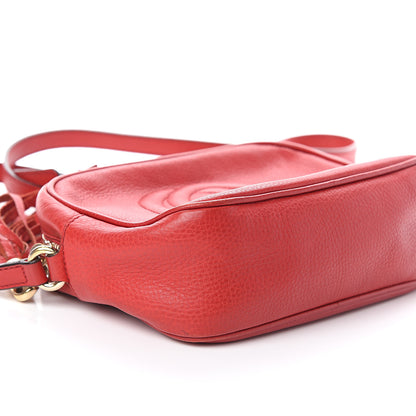 Gucci Pebbled Calfskin Small Soho Disco Bag Tabasco Red 7 of 8
