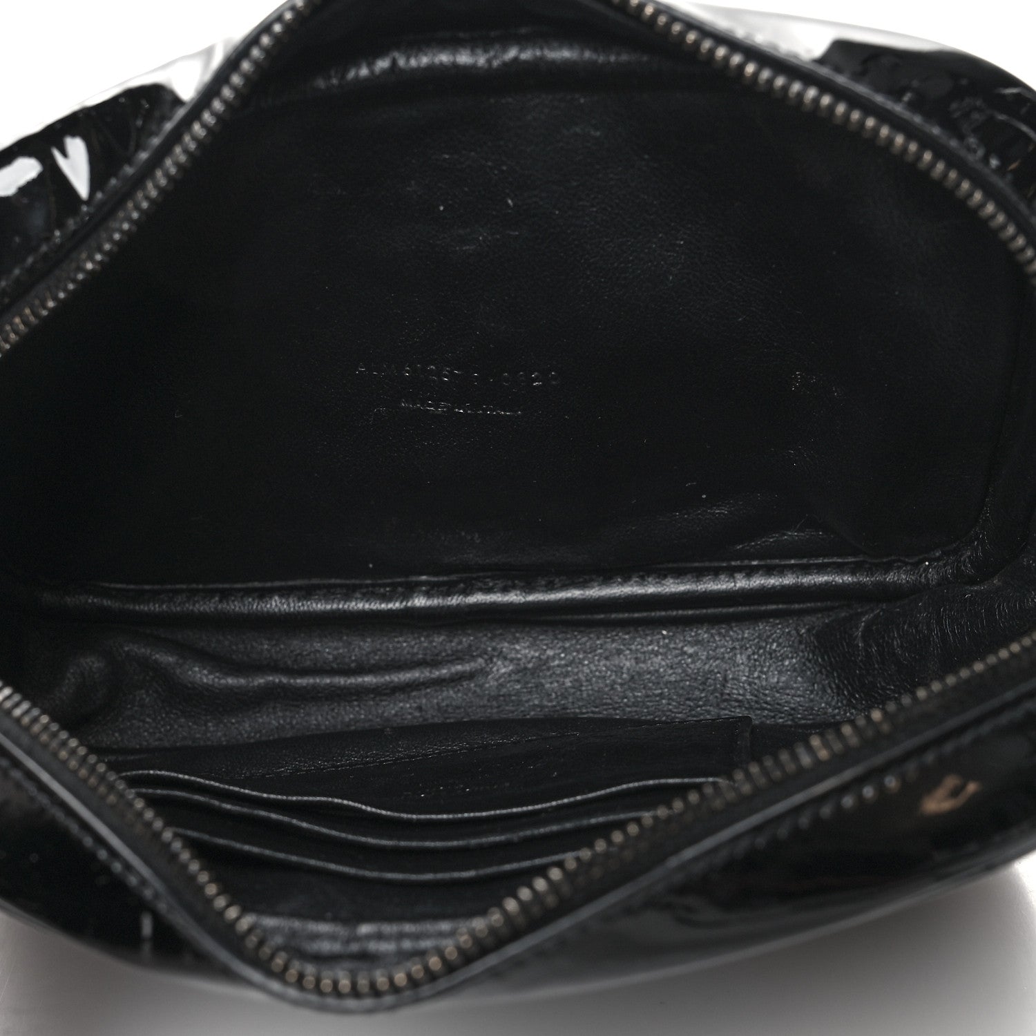 Saint Laurent Patent Calfskin Matelasse Monogram Mini Lou Camera Bag Black 6 of 10