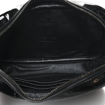 Saint Laurent Patent Calfskin Matelasse Monogram Mini Lou Camera Bag Black 6 of 10