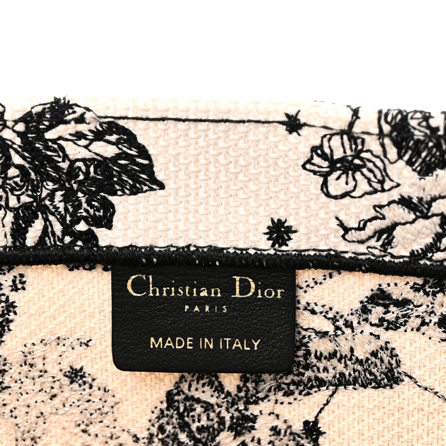 Canvas Zodiac Toile De Jouy Embroidered Medium Book Tote Latte