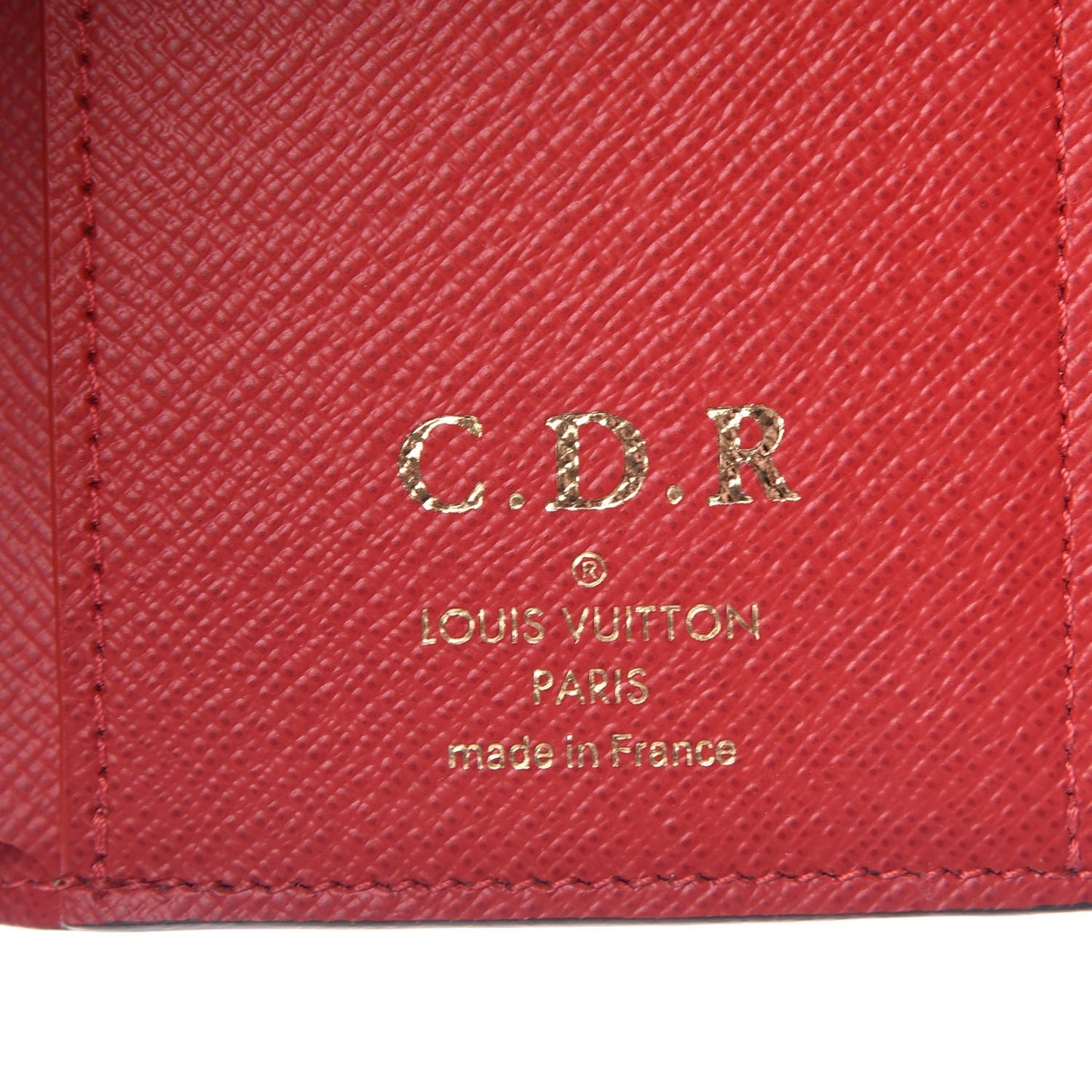 Damier Ebene Victorine Wallet Red