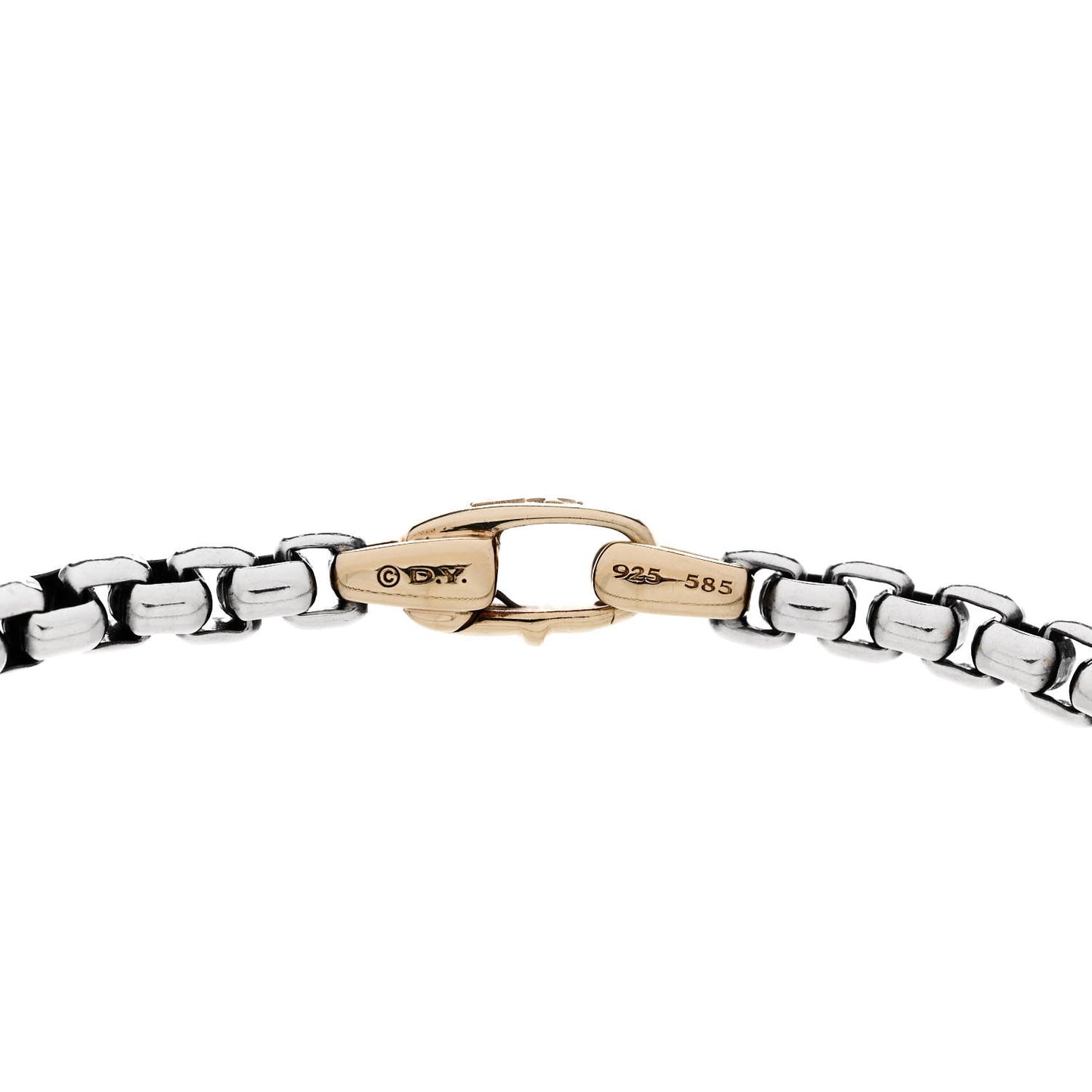Sterling Silver 14K Yellow Gold 4mm Bel Aire Chain Bracelet