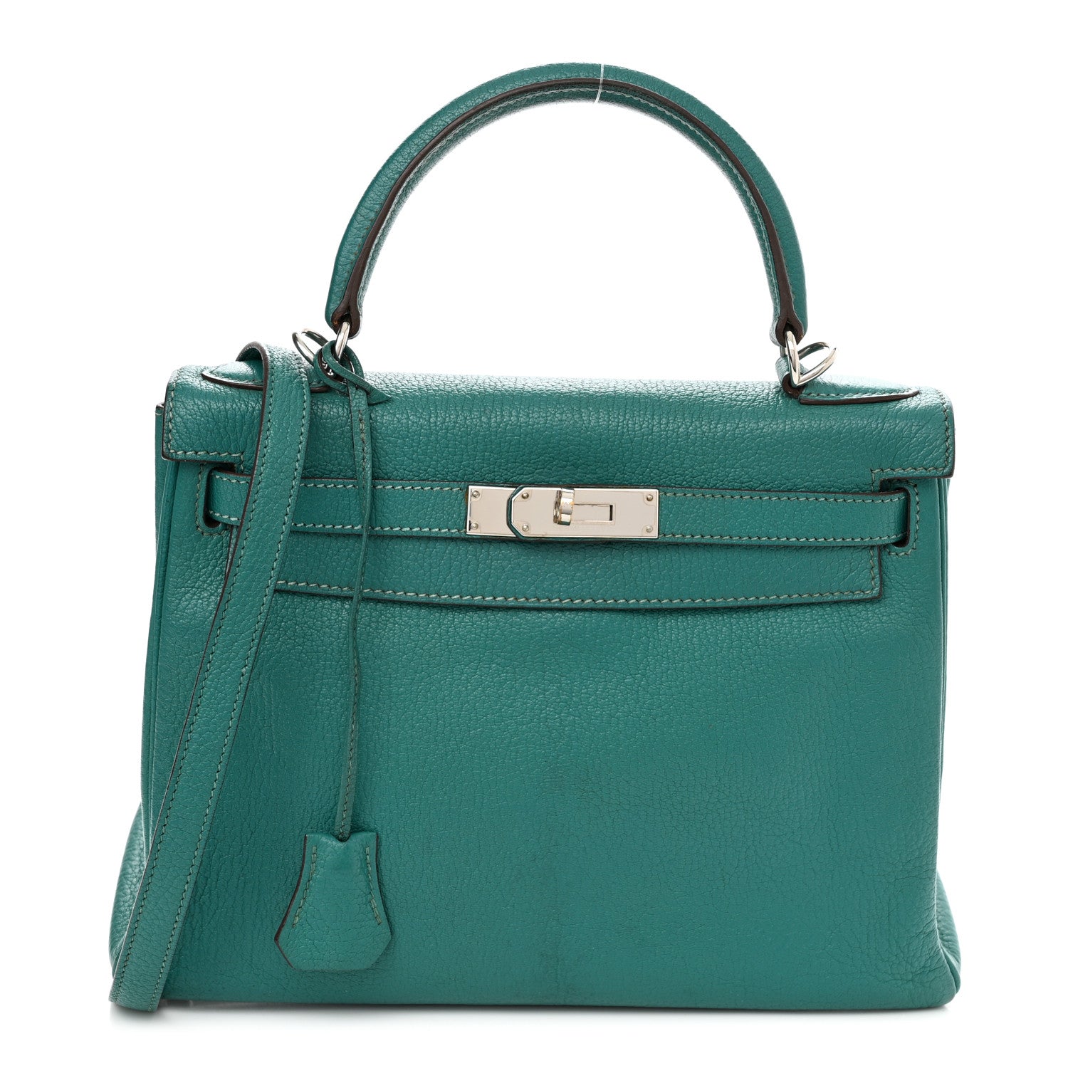 Hermes Chevre De Coromandel Kelly Retourne 28 Bleu Paon 1 of 20