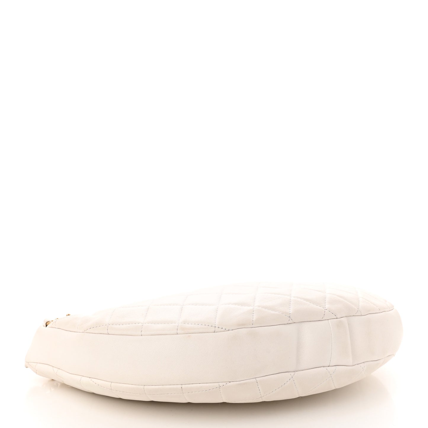 Lambskin Quilted All About Chains Waist Belt Bag White