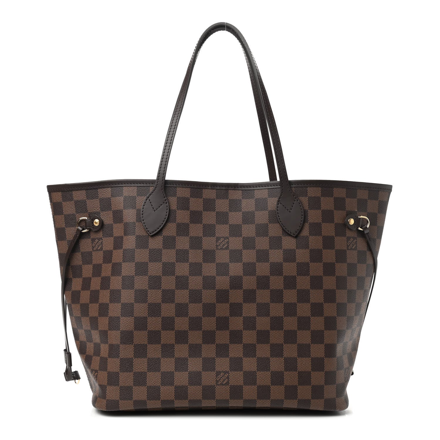 Louis Vuitton Damier Ebene Neo Neverfull MM Rose Ballerine 1 of 9