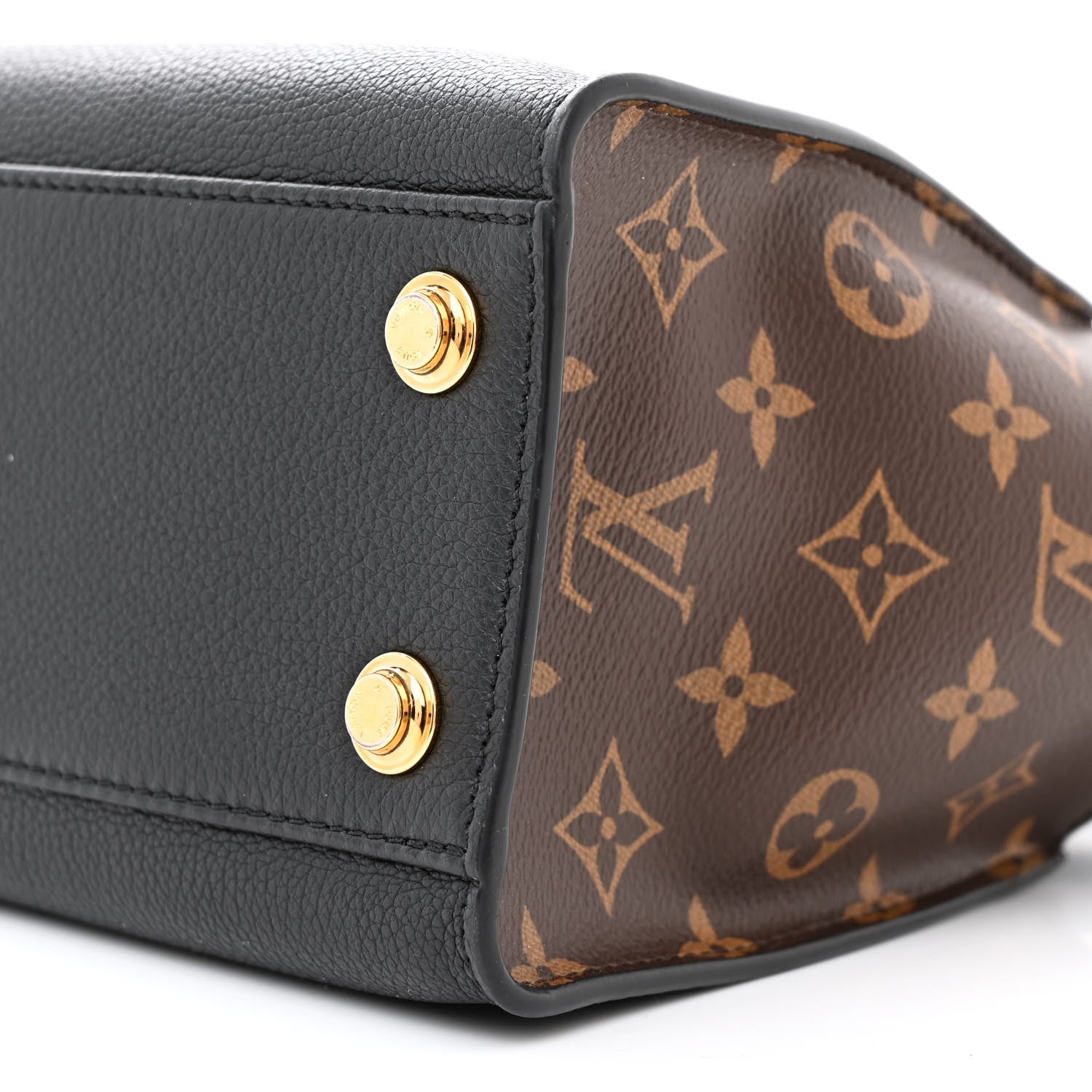 Louis Vuitton Calfskin Monogram On My Side PM Black 9 of 10
