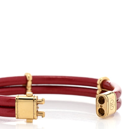 Louis Vuitton Epi Keep It Twice Bracelet 17 Pomme D'Amour 6 of 6
