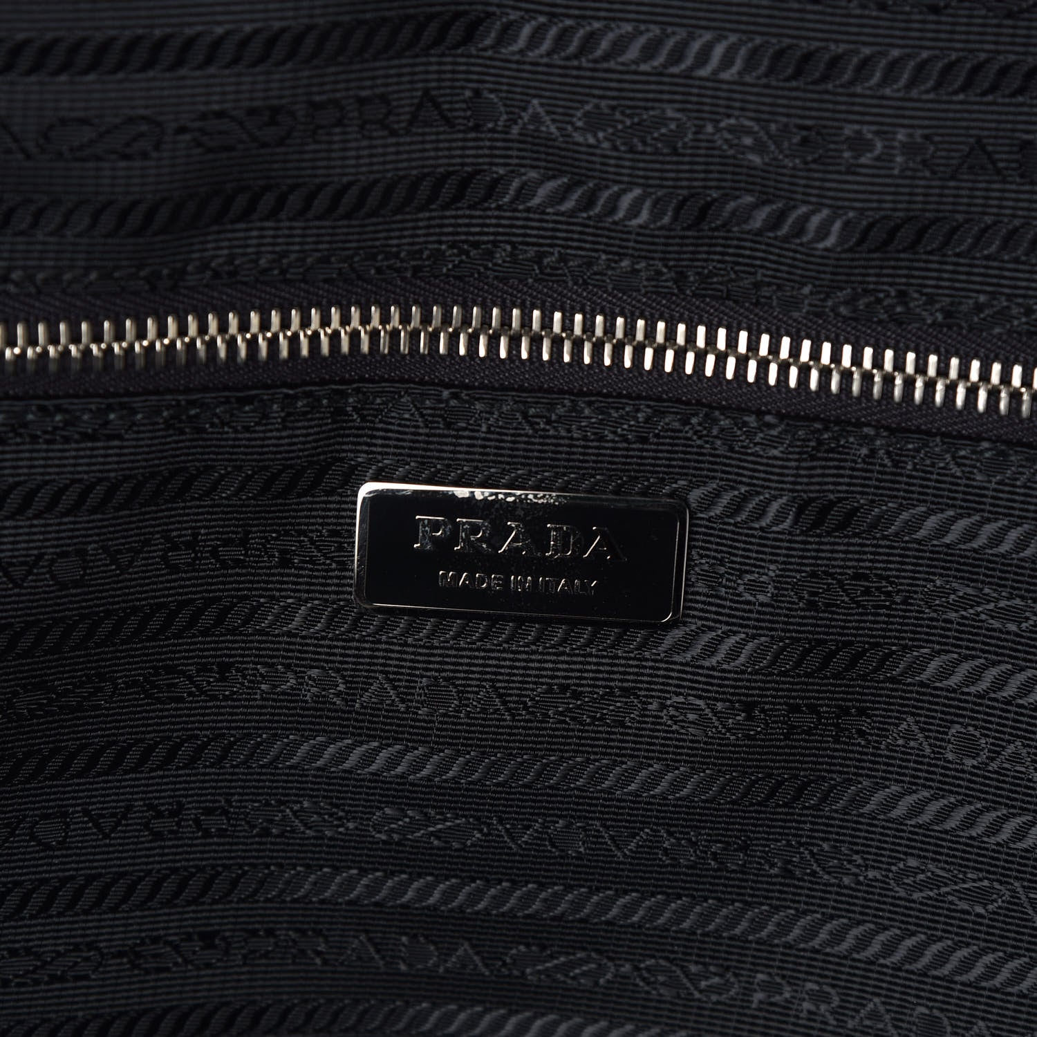 Prada Tessuto Nylon Saffiano Trolley Luggage Black 7 of 13