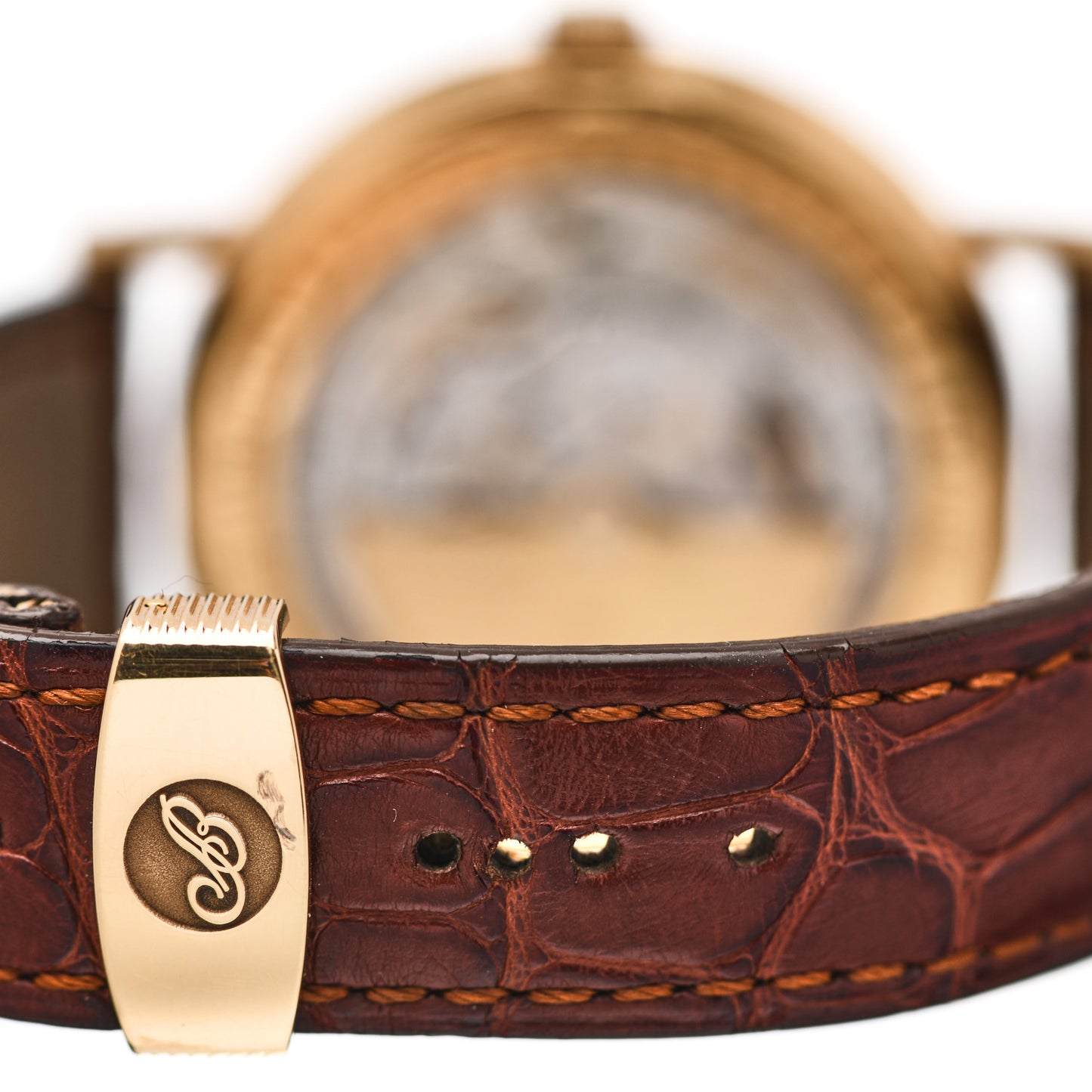 18K Yellow Gold Alligator 39mm Classique Moonphase Automatic Watch 7137BA/11/9V6