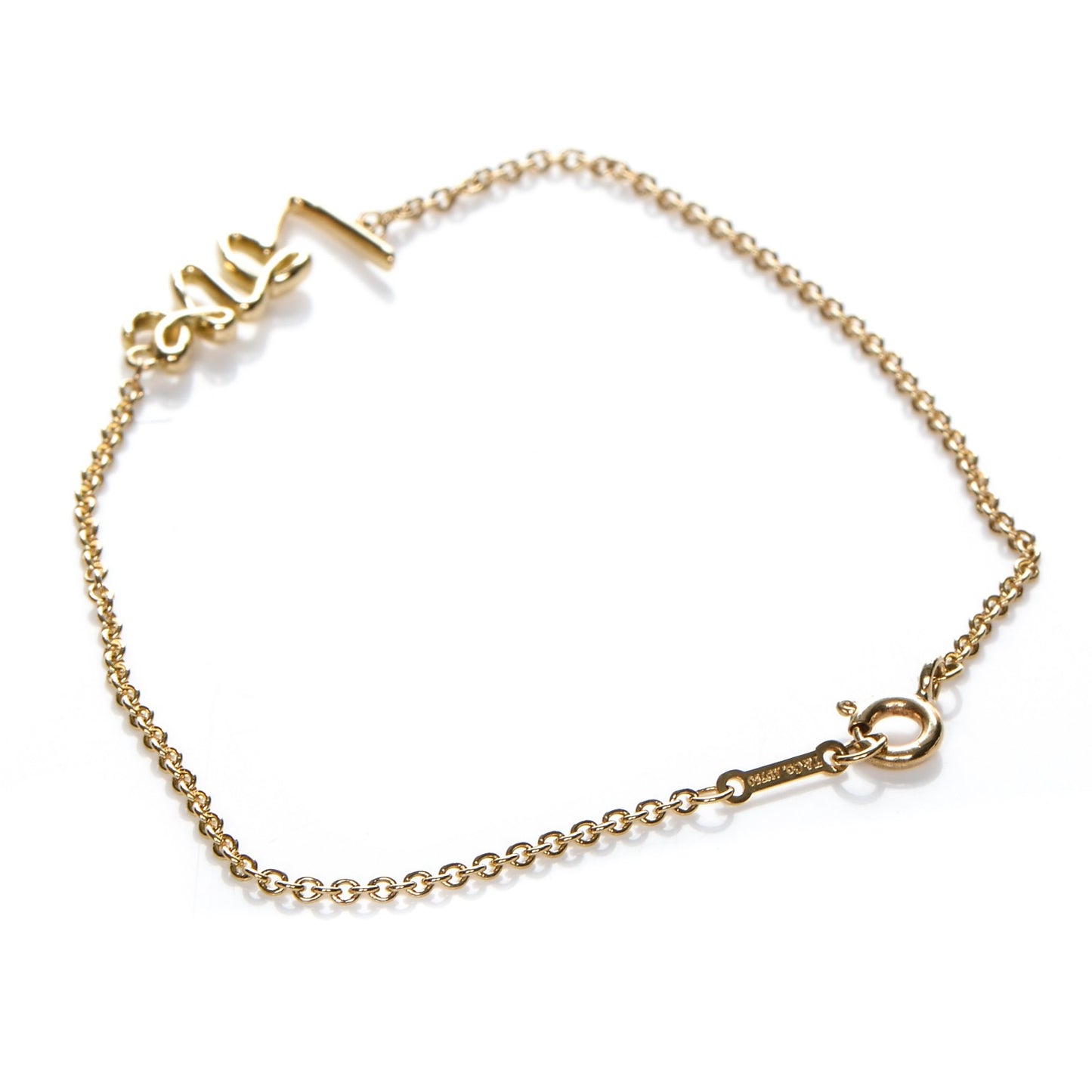 18K Yellow Gold Paloma Picasso Graffiti Love Bracelet