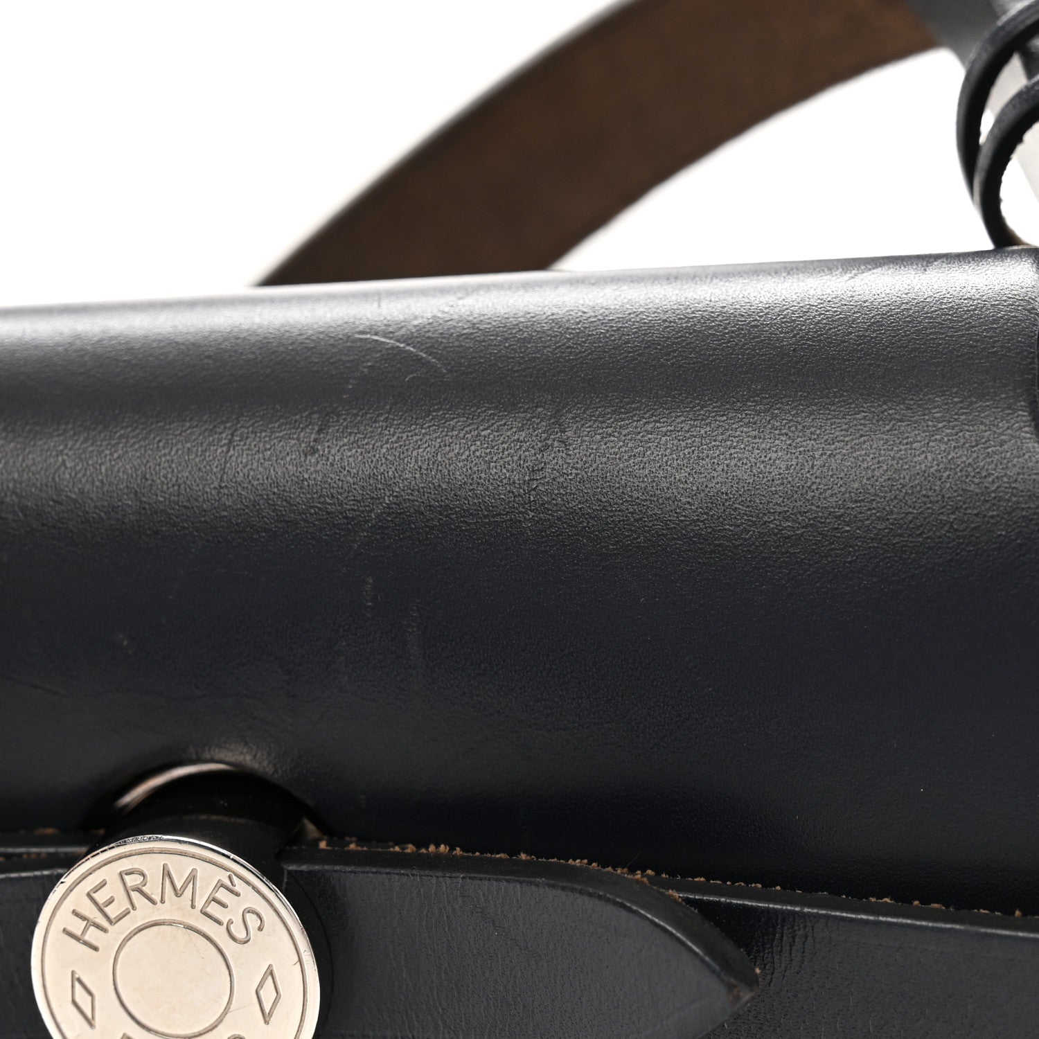 Hermes Toile Officier Vache Hunter Herbag Zip 31 PM Etoupe Bleu Indigo 13 of 14