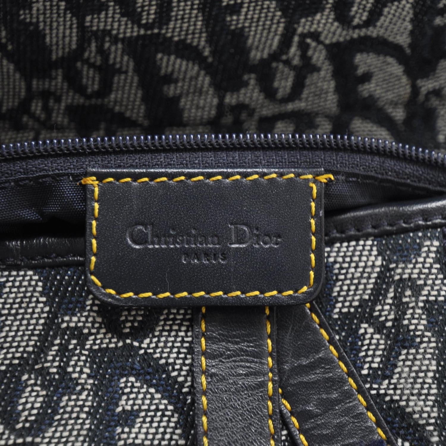 Christian Dior Monogram Saddle Bag Blue 7 of 7