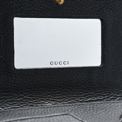 Gucci Calfskin Mini GG Marmont Chain Wallet Black 6 of 11