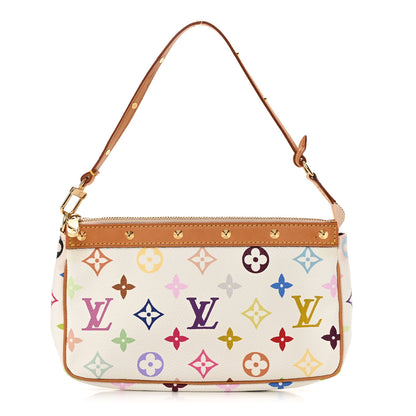 Louis Vuitton Monogram Multicolor Pochette Accessories White 1 of 12