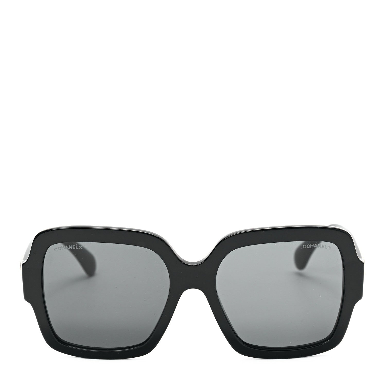 Chanel Acetate Square Heart Sunglasses 5479-A Black 2 of 7