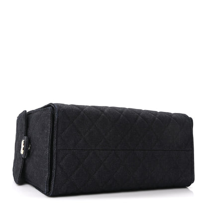 Chanel Denim Quilted Medium Chanel 25 Handbag Dark Blue 5 of 12