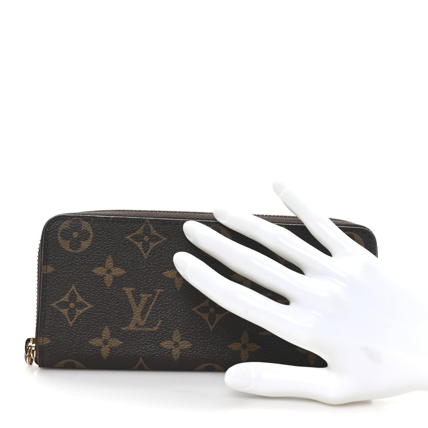 Monogram Clemence Wallet Rose Ballerine