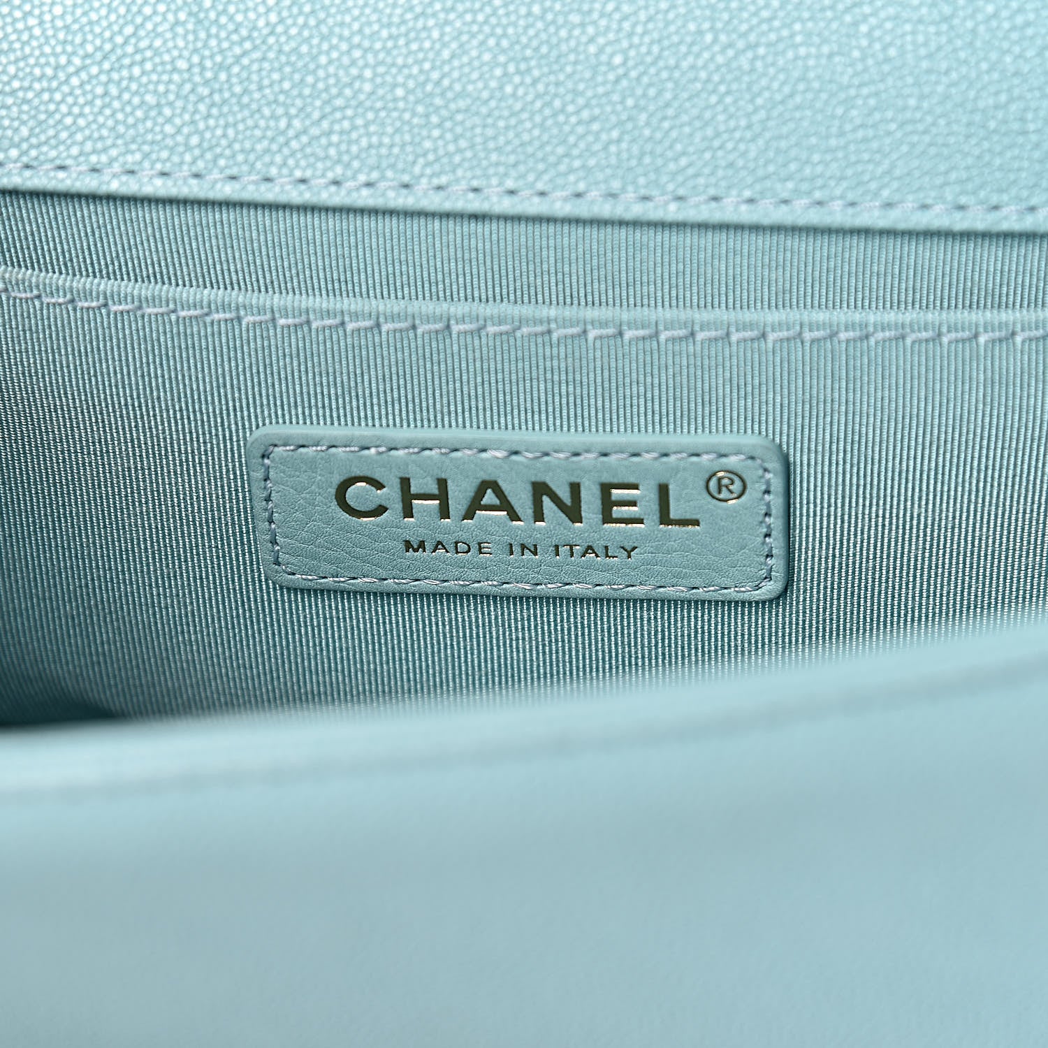 Chanel Caviar Quilted Small Boy Flap Light Blue 7 of 10