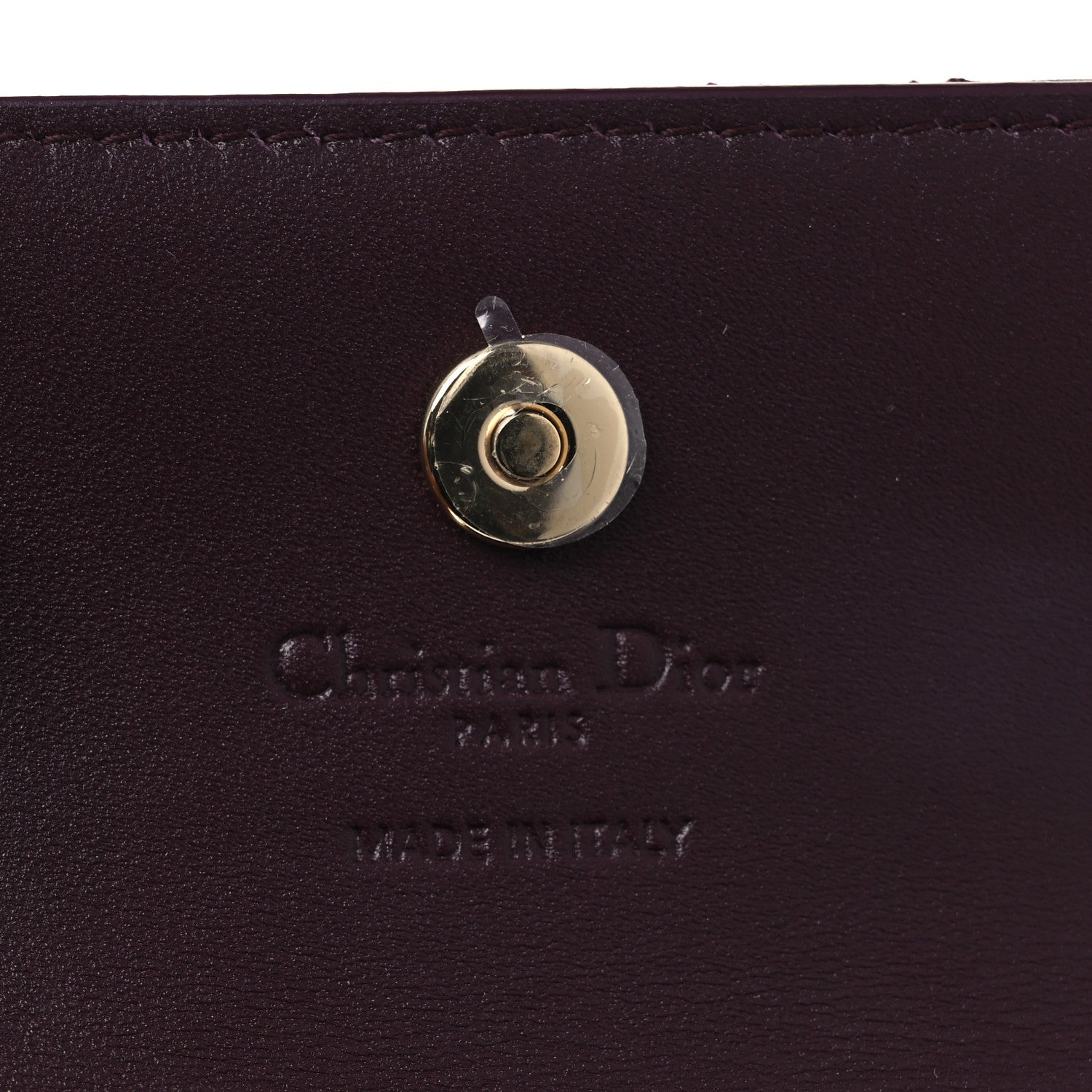 Christian Dior Lambskin Cannage Miss Dior Glycine Wallet Deep Fuchsia 6 of 8